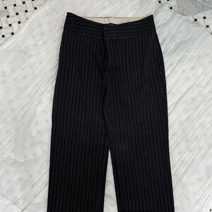 Black Pinstripe Pants